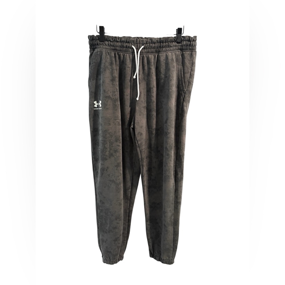 Under Armour Womens‎ Gray Acid Wash Joggers Loose Fit Size Medium Athletic Pants